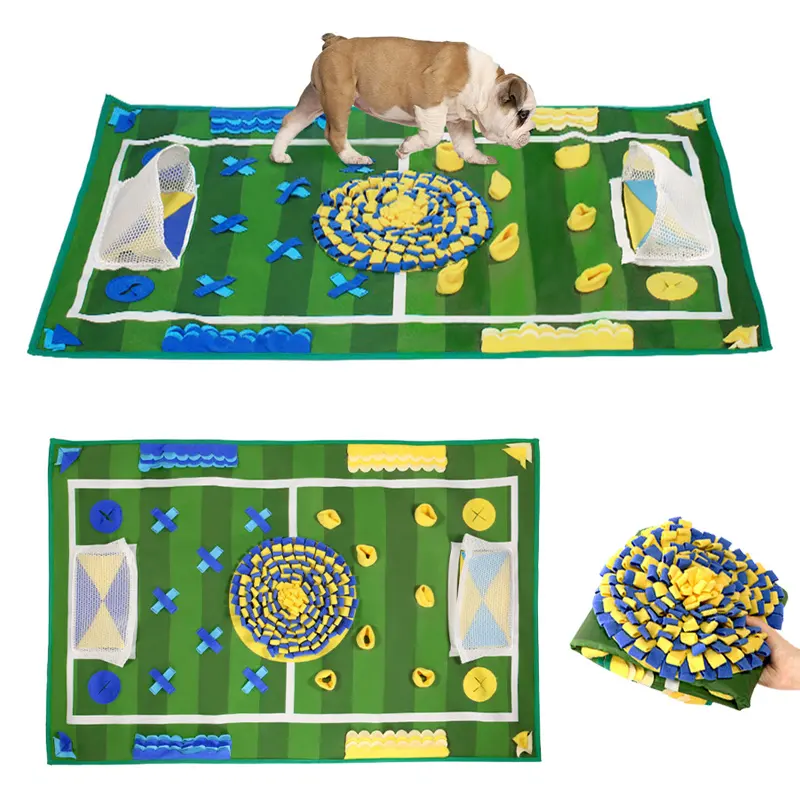 Alfombrilla portátil para mascotas, tapete de Snuffle lavable para perro, para entrenamiento de infusión de comida lenta