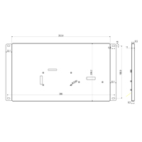 Écran LCD 15,6 pouces 1920x1080 avec carte VGA HD, boîtier métallique, moniteur IPS 15,6 pouces, moniteur portable pour bricolage