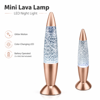 Mini veilleuse décorative LED 6000K à changement de couleur, lumière du jour, fonctionnant sur piles, en ABS pailleté, pour chambre à coucher, décoration intérieure, éclairage d'ambiance