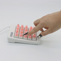 Autocollants 3D en silicone à bulles avec lettres pour claviers à touches longues, lavables, amovibles, pour nail art, protection de clavier et de saisie