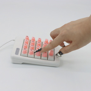 Autocollants 3D en silicone à bulles avec lettres pour claviers à touches longues, lavables, amovibles, pour nail art, protection de clavier <span class=keywords><strong>et</strong></span> de saisie - Product Image 3