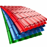 Tôles d'acier ondulées galvanisées par zinc enduit de couleur de maison préfabriquée PPGI/PPGL d'approvisionnement d'usine tuile de toiture