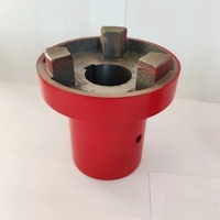 High Quality 45# Steel Jaw Flexible Coupling Custom OEM Russian Aluminum Plum Spider Shaft Coupling Replacement for Rotex Custom