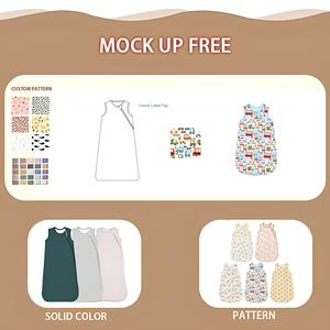 9 색 재고 단색 95% 대나무 5% 스판덱스 아기 신생아 유아 침낭 가방 1.0TOG 아기를위한 웨어러블 담요 - Product Image 2