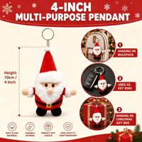 Zachte Kerstman Pluche Knuffel Speelgoed 4 Inch Gevulde Feestpop Kerstboomhanger Winkelcentrum Arcade Machine Prijs