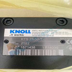Pompe à vis Knoll KTS 25-50-T, machine-outil industrielle haute pression - Product Image 2