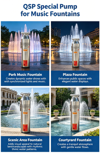 <span class=keywords><strong>Pompe</strong></span> de fontaine submersible QSP(F) 80 mm à haute pression pour aménagement paysager, corps en acier inoxydable haute efficacité, étanche IP68, <span class=keywords><strong>pompe</strong></span> électrique 7,5 kW MAX - Product Image 2