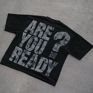 Drop Shoulder Slim Fit Übergroße Baumwolle O-Ausschnitt <span class=keywords><strong>Cropped</strong></span> Boxy Fit Dtg Siebdruck Custom Letter Herren <span class=keywords><strong>Cropped</strong></span> Graphic T-Shirt - Product Image 6