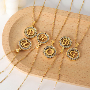 <strong>Jewelry</strong> Making <strong>Supplies</strong> Wholesale Initial English Letter Fashion Initial <strong>Jewelry</strong> Necklace Stainless Steel Necklace - Product Image 4