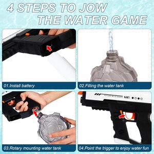 Pistolet à eau électrique CPS, double mode, réservoir <span class=keywords><strong>d</strong></span>'eau extra large de 800 cc, pistolets à eau pour enfants, jouet <span class=keywords><strong>d</strong></span>'été, <span class=keywords><strong>jeu</strong></span> de tir à l'eau pour adultes - Product Image 4