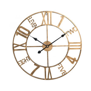 Wall Clock Simple Black Living Room Wall Clocks Mute Relogio De Led De Parede Retro Round Decoration Watch For The Wall