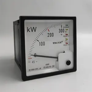 Aanpasbare Mariene Analoge Elektrische 96Mm 300kw Vermogensmeter Kw-Indicator Met Overbelastingsrelais En Omgekeerd Relais