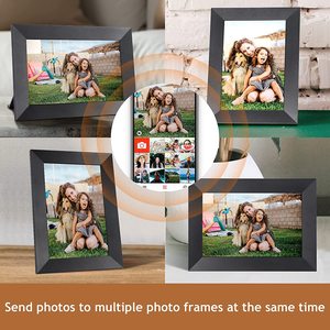 10 "de alta resolución Smart Digital Photo Frameo App Compatible WiFi <span class=keywords><strong>Upload</strong></span> Loop Play AVI/MP4 formatos acrílico compatible con <span class=keywords><strong>MP3</strong></span> - Product Image 6