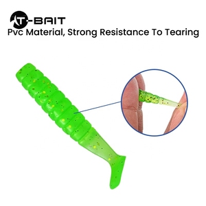 Nuova esca da pesca per Wobbler da 4Cm/1.1G carpa <span class=keywords><strong>spigola</strong></span> 6 colori T coda morbida <span class=keywords><strong>esche</strong></span> da pesca in <span class=keywords><strong>Silicone</strong></span> artificiale - Product Image 3