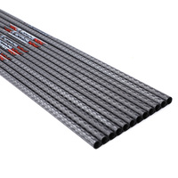 Flèches en carbone tressé 3K, diamètre intérieur 6,2 mm, spine 350-600, tube de tir à l'arc 0,003, 31-33 pouces, pour tir à l'arc, chasse et tir sur cible