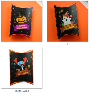 En gros Creative Halloween Cadeau Papier Boîtes Carré Mat Options Inclure <span class=keywords><strong>Dessin</strong></span> <span class=keywords><strong>Animé</strong></span> Halloween Sacs Bonbons Oreiller Recyclé - Product Image 5