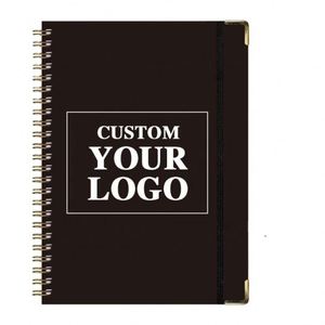 XDH646 Customizable Logo Spiral Notebook Printing <b>A5</b> <b>Diary</b> Notebook Promotion Gift Custom Leather Cover Journal Coil Notebook - Product Image 1