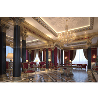 Panneaux muraux floraux or de luxe rococo les plus vendus pour la décoration de plafond d'appartement et de cuisine de salon