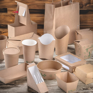 Coated Kraft Paper Glossy Lamination Sponge Lined Rigid French Fries <b>Box</b> Disposable High Quality Potato Chips Snack Packaging - Product Image 2