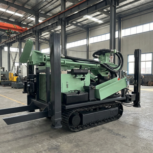 Plataforma de Perforación de Pozos de Agua con Orugas de Acero de 260 m, con Cabrestante, Perforadora DTH Diésel para Minería, para Perforaciones de 140-325 mm - Product Image 2