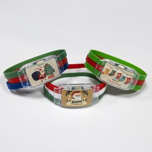 Bracelets en silicone lumineux à LED, bracelet lumineux pour concerts, logo personnalisable, emblème national, étanche, largeur du bracelet 25 mm - Product Image 6