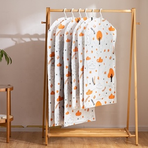 Sacs de rangement en plastique anti-poussière, housses de vêtements suspendues de <span class=keywords><strong>voyage</strong></span> avec sac de costume à fermeture éclair, sac de vêtement pour robe de mariée - Product Image 1