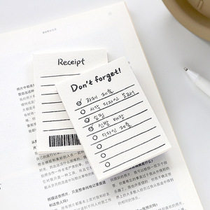 Bloc-notes minimaliste LABON pour liste de tâches, 50 feuilles, planificateur d'étude portable, liste de contrôle hebdomadaire, papier à notes, efficacité au <span class=keywords><strong>bureau</strong></span> pour les étudiants - Product Image 2