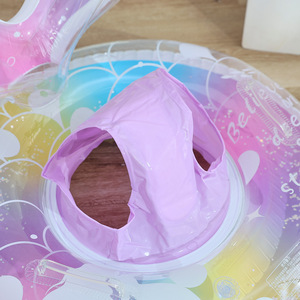 Flotador Inflable de Sirena para Bebés con Cola, Diseño Arcoíris, para Niñas de 0 a 24 Meses - Product Image 2