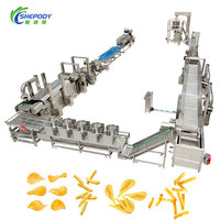 Industriële automatische productielijn voor het verwerken van frieten, 3000~3500kg/u, machines voor het maken van diepvriesfrieten