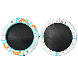 Plateforme flottante gonflable professionnelle en maille, tapis d'île aquatique de 305 cm avec <span class=keywords><strong>pompe</strong></span> à double <span class=keywords><strong>action</strong></span> et sac <span class=keywords><strong>pour</strong></span> lac et mer - Product Image 5