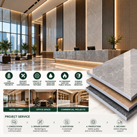 Service de revêtement mural en cristal de carbone de 8 mm pour les projets de rénovation de hall d'hôtel, de bureaux et d'espaces commerciaux