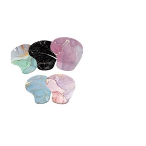 Marble Pattern Wrist Rest <b>Mouse</b> <b>Pad</b> Irregular Shape Rubber <b>Pad</b> Gaming Desk Mat Small Cushion Single Sided - Product Image 1