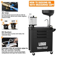 Égouttoir d'extraction d'huile pneumatique portable Offre Spéciale avec tiroir équipement d'entretien automobile universel