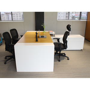 2025 luxe en bois massif PDG/patron/directeur/superviseur bureau organisateur Table exécutive - Product Image 1