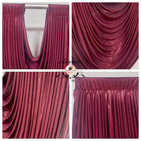 ANNIELU Tissu Scintillant Métallique à Rayures en Spandex pour Décoration de Fond de Scène de Mariage, Rideau de Scène, Décoration d'Événements et Cérémonies