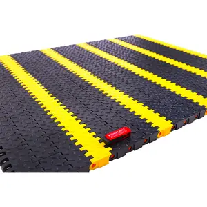 Anti-slip Modular Plastic Conveyor Belt for Car Washing and Heavy-duty Automotive Conveying