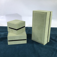 Boîte à bijoux OEM, boîte cadeau, logo personnalisé, aimant, fibre ultra-fine, boîte à bijoux de luxe, emballage de marque