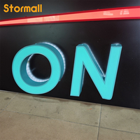 Enseigne personnalisée lumineuse (front-lit et back-lit) pour entreprise, panneau extérieur LED halo, logo lumineux, lettres 3D LED, enseigne front-lit et back-lit