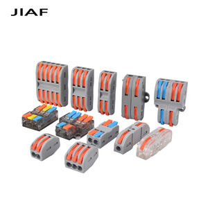 JIAFクイックワイヤコンダクターコネクタ2/3ピンスプライシングプッシュインターミナルブロック1で複数アウト固定穴付き - Product Image 1