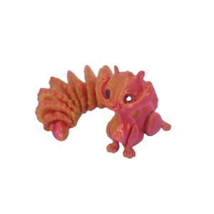 Modelo de Juguete de Ardilla Impreso en 3D OEM, Adorno Creativo con Articulaciones Móviles para Habitación Infantil, de Plástico, para Amantes de los Dinosaurios, Directo de Fábrica - Product Image 6
