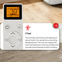 Climatiseurs portables de qualité supérieure, 4000 BTU, mini climatiseur mobile intelligent Wi-Fi, R32/R410a, climatiseur portable pour la maison