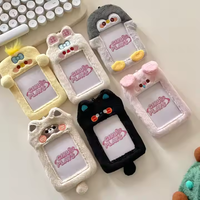 Fabricant de porte-cartes en peluche personnalisés OEM ODM, étui pour badge d'identité en peluche mignon, porte-cartes de voyage, porte-cartes photo