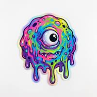 Autocollants holographiques en vinyle découpés sur mesure, autocollants brillants holographiques laser, étiquettes de logo brillantes, autocollants adhésifs résistants aux UV et imperméables