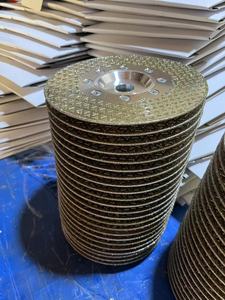 Endüstriyel Elmas Kesme ve Taşlama Diskleri Çift Taraflı Kaplamalı Elektrolizle Kaplanmış OEM Granit Mermer İçin 4,5 İnç Çapında - Product Image 4