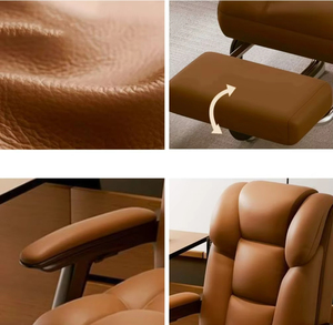 Chaise de bureau exécutive moderne et confortable avec fonction de sieste inclinable, idéale pour les bureaux d'entreprise, la maison, l'étude, les postes informatiques et les petits studios - Product Image 6