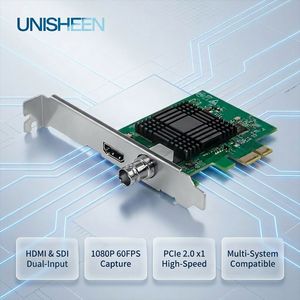 Tarjeta de Captura de Video PCIe de Dos Canales UNISHEEN UC3350HS 1080P60 Híbrida <span class=keywords><strong>SDI</strong></span> HDMI con Salida HDMI en Bucle para OBS VMix Transmisión en Vivo - Product Image 1
