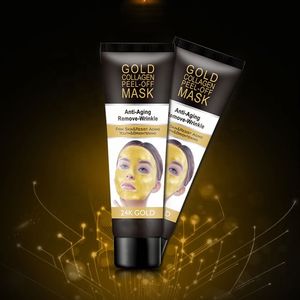 Masque facial peel-off au collagène et or 24K, personnalisé, de marque OEM, pour soins de la peau, vente en gros, masque de boue blanchissant et anti-rides à prix abordable - Product Image 3