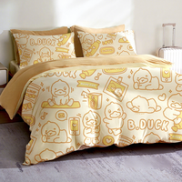 YOUNGTIME Parure de lit jetable écologique non tissée 600TC personnalisée toutes saisons, emballée individuellement, portable, pour hôtels et spas, motif dessin animé