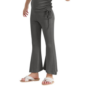 Pantalones acampanados al por mayor para niñas con tallas uniformes y empaque a granel para venta al por menor de marca privada para uso diario - Product Image 6