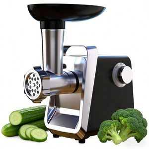 เครื่องบดเนื้อสุดฮอตสำหรับใช้ในบ้าน แบบอัตโนมัติเต็มรูปแบบ เครื่องบดเนื้ออเนกประสงค์ เครื่องทำไส้กรอก - Product Image 1